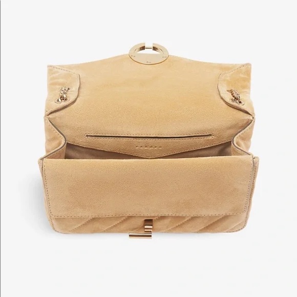 YZA quilted suede shoulder bag - Picture 2 of 10